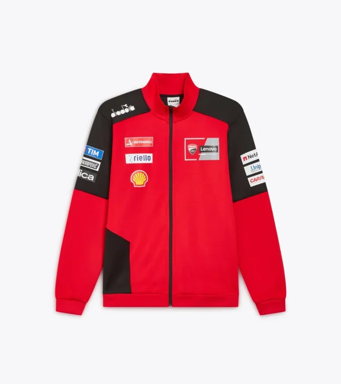 Full-Zip Ducati Replica Mgp25 Sweat-shirt sportif Ducati 2025 MotoGP replica à fermeture éclair intégrale Full-Zip Ducati Replica Mgp25 Sweat-shirt sportif Ducati 2025 MotoGP replica à fermeture éclair intégrale