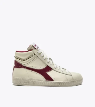 Game L High Waxed Studs Wn Baskets rétro montantes de tennis