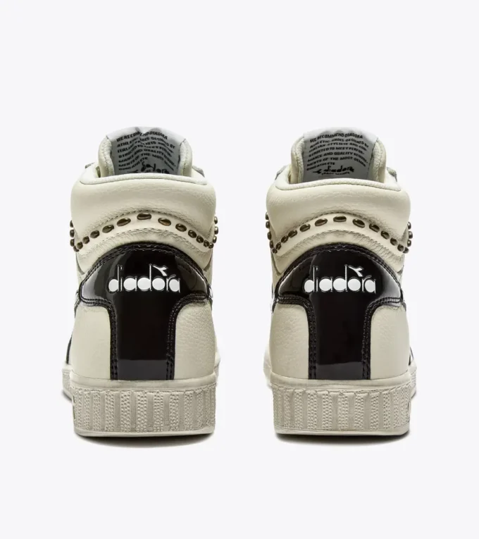 Game L High Waxed Studs Wn Baskets rétro montantes de tennis