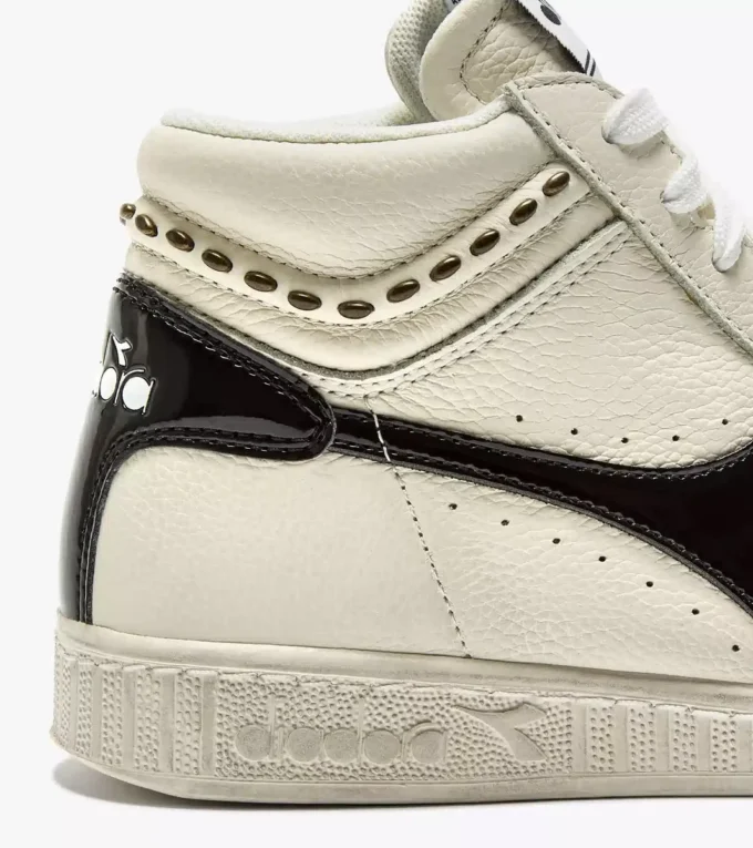 Game L High Waxed Studs Wn Baskets rétro montantes de tennis