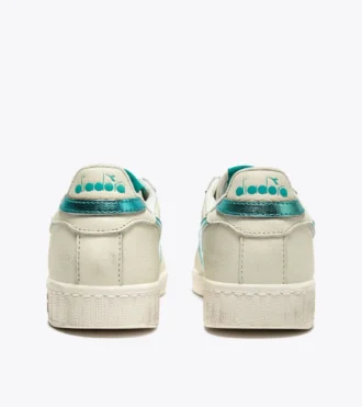 Game L Low Waxed Metal Wn Baskets de sport en cuir