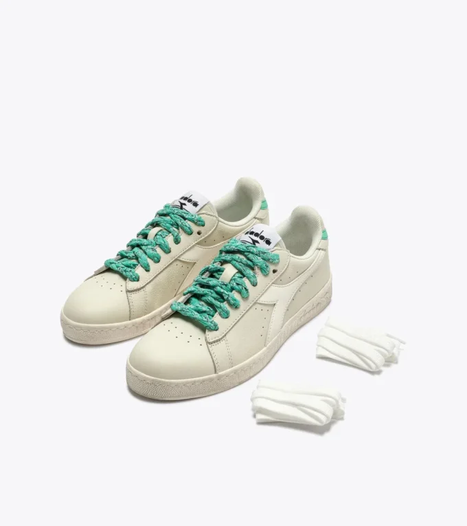 Game Low Waxed Paisley Wn Baskets rétro-tennis Game Low Waxed Paisley Wn Baskets rétro-tennis