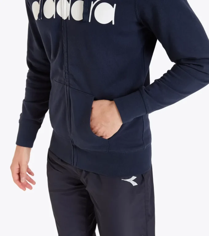 Hd Fz Sweat Diadora Club Tennis sweat à capuche zippé intégral Hd Fz Sweat Diadora Club Tennis sweat à capuche zippé intégral
