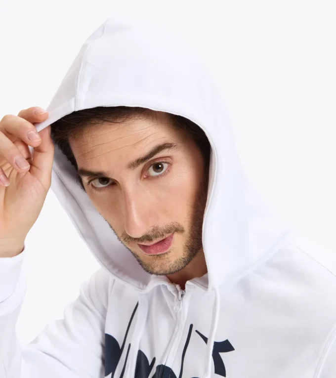 Hd Fz Sweat Diadora Club Tennis sweat à capuche zippé intégral Hd Fz Sweat Diadora Club Tennis sweat à capuche zippé intégral