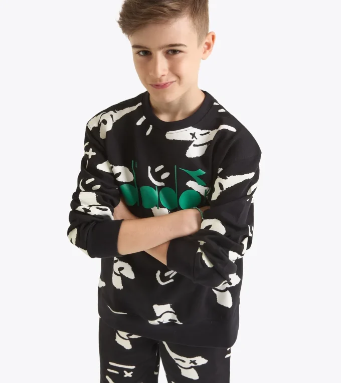 Jb. Sweat-shirt Sweat-shirt à col rond Smile Logo – Garçon Jb. Sweat-shirt Sweat-shirt à col rond Smile Logo – Garçon