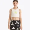 Jg. Crop Top Smile Logo T-shirt court à logo – Fille Jg. Crop Top Smile Logo T-shirt court à logo – Fille
