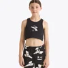 Jg. Crop Top Smile Logo T-shirt court à logo – Fille Jg. Crop Top Smile Logo T-shirt court à logo – Fille