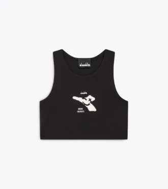 Jg. Crop Top Smile Logo T-shirt court à logo – Fille