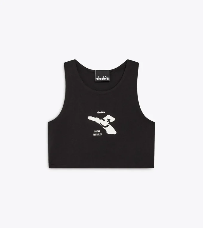 Jg. Crop Top Smile Logo T-shirt court à logo – Fille Jg. Crop Top Smile Logo T-shirt court à logo – Fille