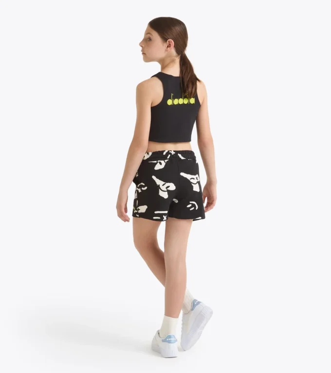 Jg. Crop Top Smile Logo T-shirt court à logo – Fille Jg. Crop Top Smile Logo T-shirt court à logo – Fille