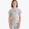 Jg. Crop Top Tape Crop top côtelé – Fille Jg. Crop Top Tape Crop top côtelé – Fille