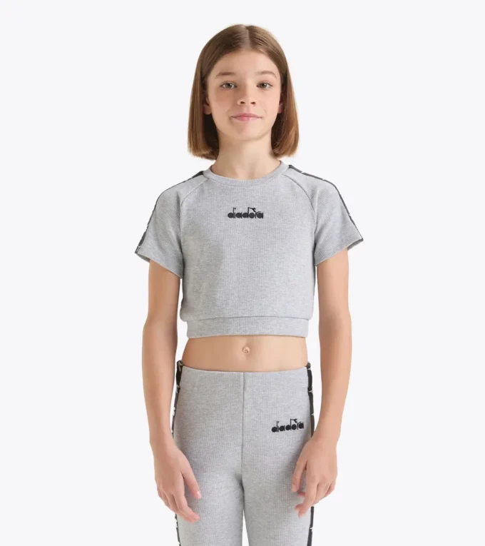 Jg. Crop Top Tape Crop top côtelé – Fille Jg. Crop Top Tape Crop top côtelé – Fille