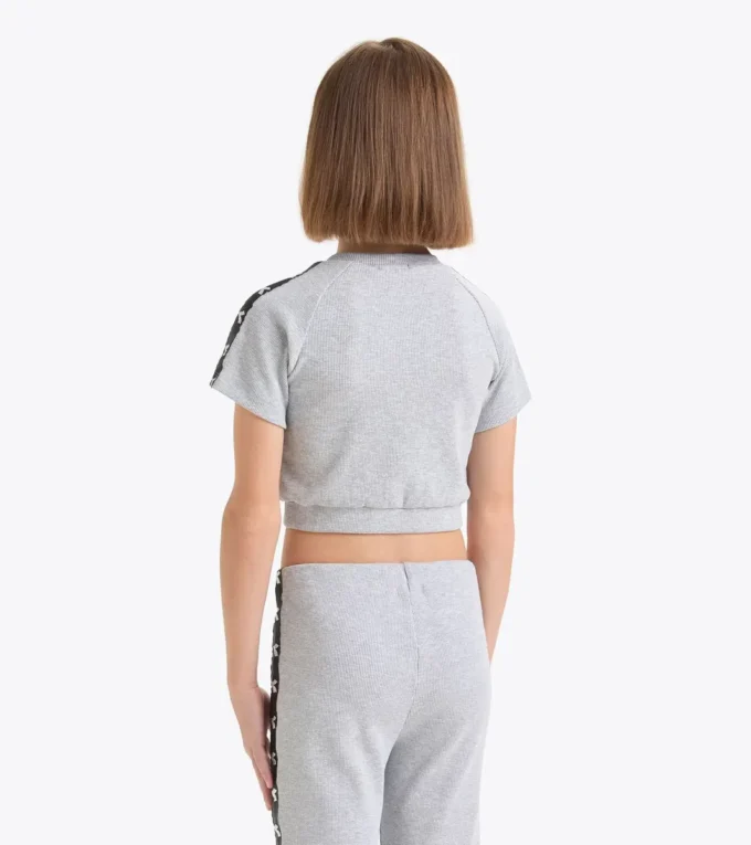 Jg. Crop Top Tape Crop top côtelé – Fille Jg. Crop Top Tape Crop top côtelé – Fille