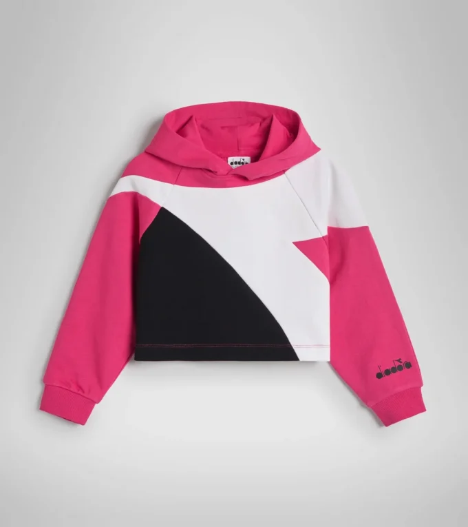 Jg.Hoodie Crop Power Logo Sweat-shirt de sport en coton – Filles Jg.Hoodie Crop Power Logo Sweat-shirt de sport en coton – Filles