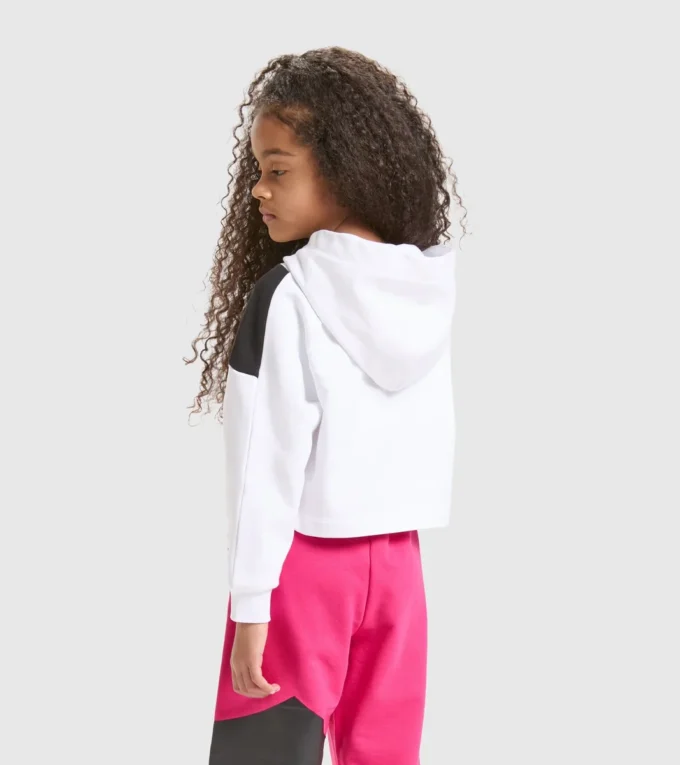 Jg.Hoodie Crop Power Logo Sweat-shirt de sport en coton – Filles Jg.Hoodie Crop Power Logo Sweat-shirt de sport en coton – Filles