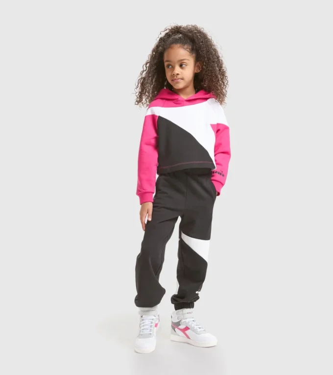 Jg.Hoodie Crop Power Logo Sweat-shirt de sport en coton – Filles Jg.Hoodie Crop Power Logo Sweat-shirt de sport en coton – Filles
