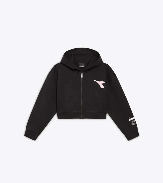 Jg. Hoodie Fz Pink Smile Sweat à capuche avec détails délavés – Fille Jg. Hoodie Fz Pink Smile Sweat à capuche avec détails délavés – Fille