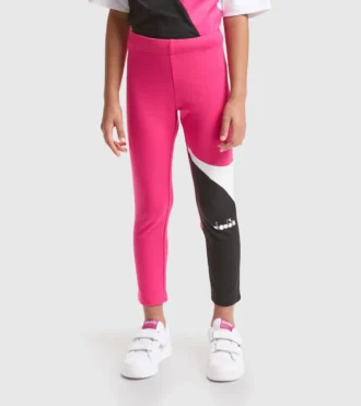 Jg.Leggings Power Logo Leggings de sport en coton éponge stretch – Fille