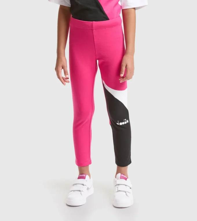Jg.Leggings Power Logo Leggings de sport en coton éponge stretch – Fille Jg.Leggings Power Logo Leggings de sport en coton éponge stretch – Fille