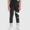 Jg.Leggings Power Logo Leggings de sport en coton éponge stretch – Fille Jg.Leggings Power Logo Leggings de sport en coton éponge stretch – Fille