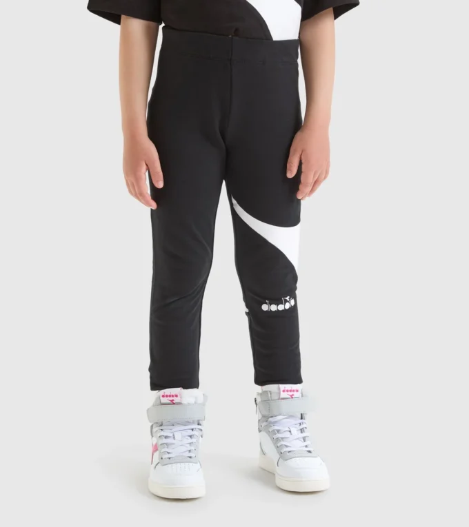 Jg.Leggings Power Logo Leggings de sport en coton éponge stretch – Fille Jg.Leggings Power Logo Leggings de sport en coton éponge stretch – Fille