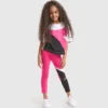 Jg.Leggings Power Logo Leggings de sport en coton éponge stretch – Fille Jg.Leggings Power Logo Leggings de sport en coton éponge stretch – Fille