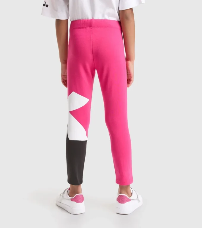Jg.Leggings Power Logo Leggings de sport en coton éponge stretch – Fille Jg.Leggings Power Logo Leggings de sport en coton éponge stretch – Fille