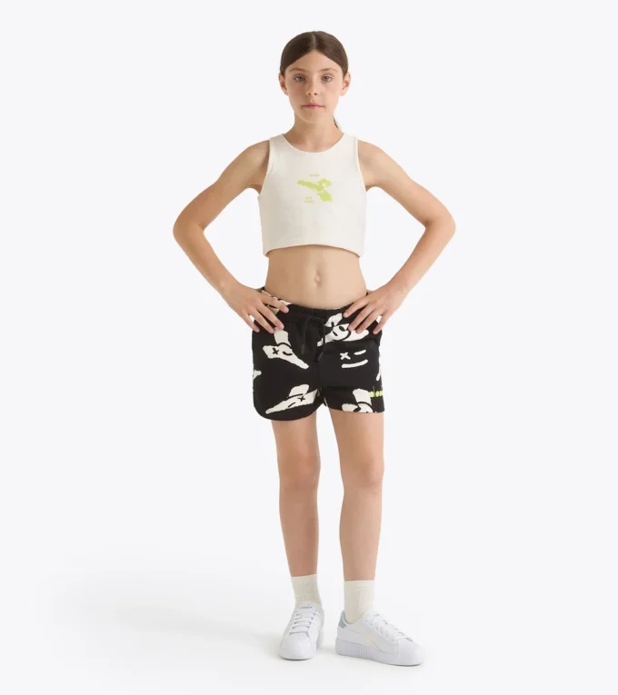 Jg. Short Smile Logo Short – Coupe confort – Fille