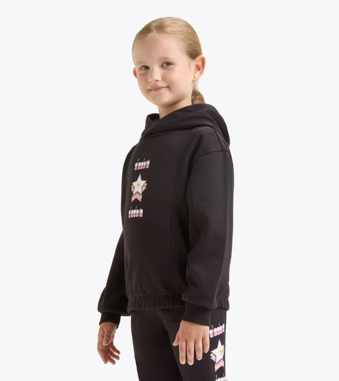 Jg. Sweat à capuche Sweat à capuche Logo – Coupe confortable – Fille