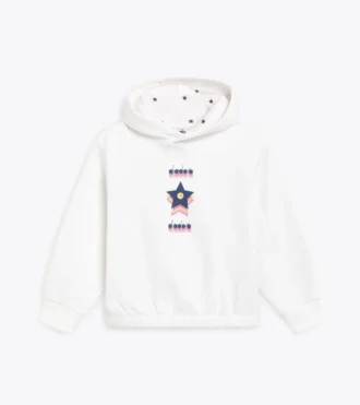 Jg. Sweat à capuche Sweat à capuche Logo – Coupe confortable – Fille