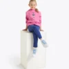 Jg. Sweat à capuche Sweat à capuche Logo – Coupe confortable – Fille
