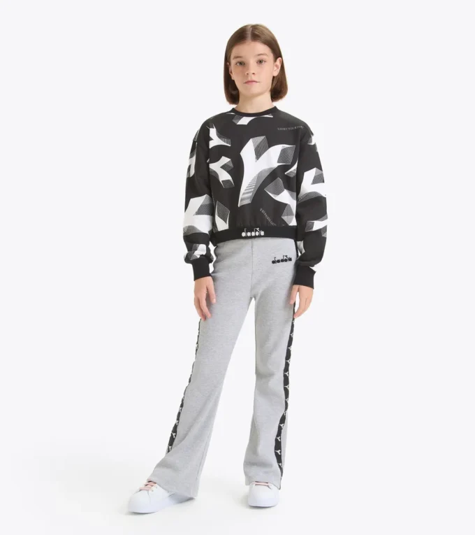 Jg. Sweatshirt Crop Aop Sweat-shirt court – Fille