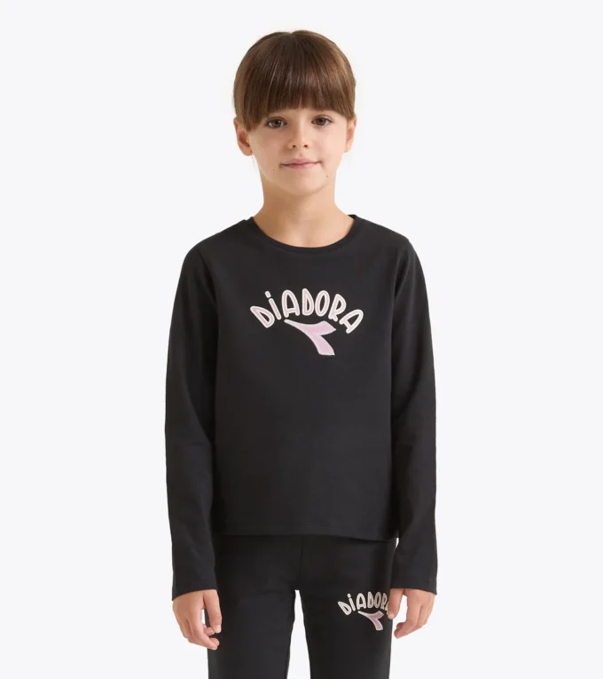 Jg. T-Shirt Ls Logo T-shirt à manches longues – Fille Jg. T-Shirt Ls Logo T-shirt à manches longues – Fille