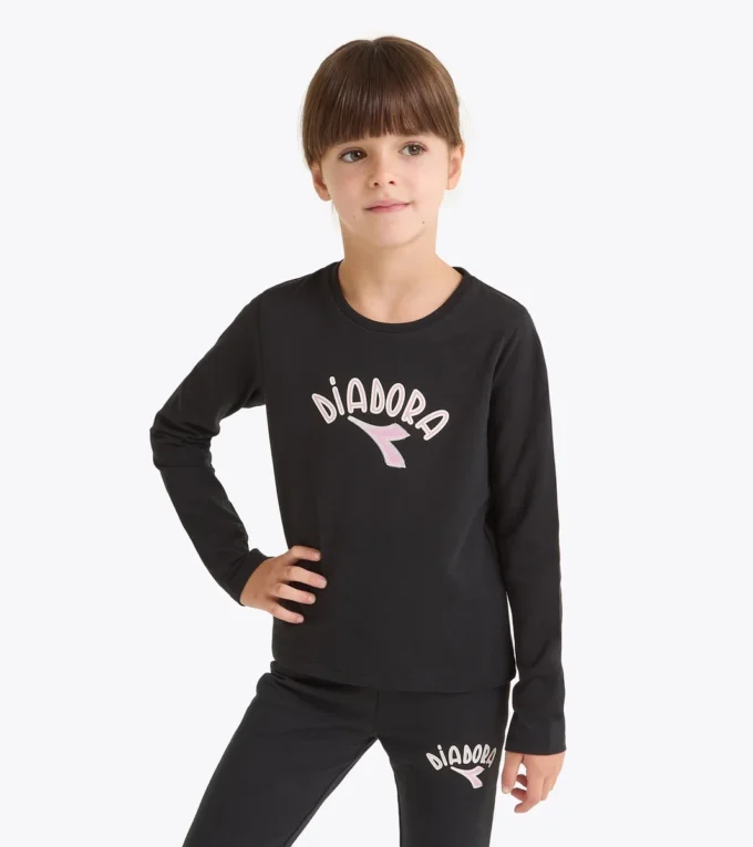 Jg. T-Shirt Ls Logo T-shirt à manches longues – Fille Jg. T-Shirt Ls Logo T-shirt à manches longues – Fille