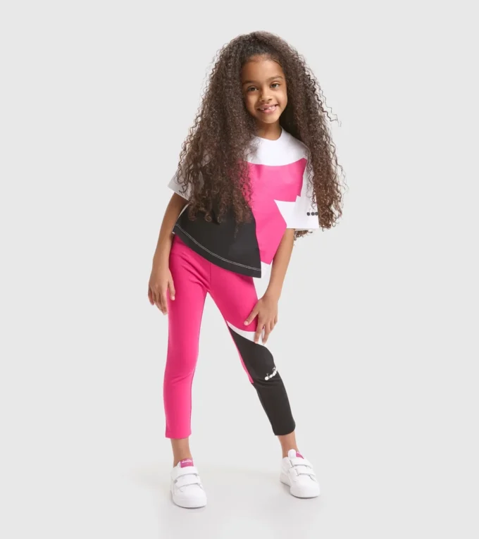 Jg.T-Shirt Ss Power Logo T-shirt de sport en coton – Filles Jg.T-Shirt Ss Power Logo T-shirt de sport en coton – Filles