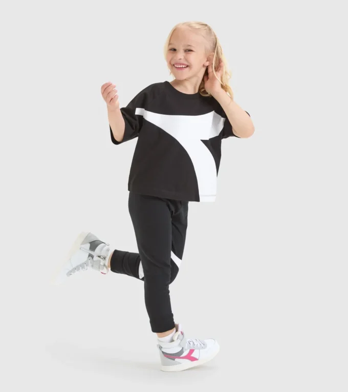 Jg.T-Shirt Ss Power Logo T-shirt de sport en coton – Filles Jg.T-Shirt Ss Power Logo T-shirt de sport en coton – Filles