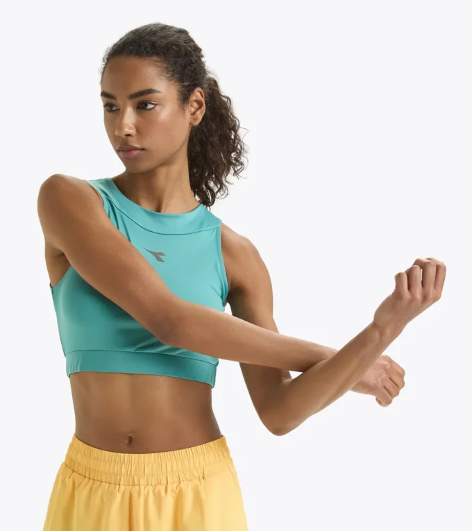L. Crop Top Run Haut de course ajusté