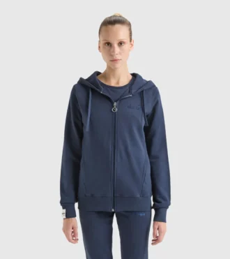 L. Hoodie Fz Mii Sweat à capuche – Fabriqué en Italie