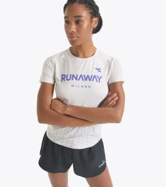 L. Super Light Ss T-Shirt Runaway T-shirt de course Runaway – Tissu léger