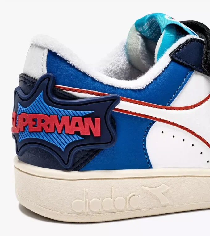 Magic Basket Low Ps Superman Baskets de sport – Garçons – 4 à 8 ans