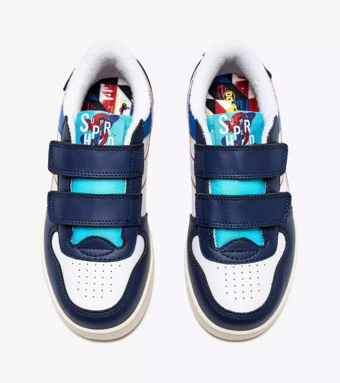 Magic Basket Low Ps Superman Baskets de sport – Garçons – 4 à 8 ans