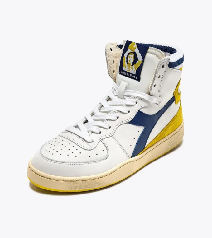 Mi Basket Forty Knit Italia Heritage en cuir Mi Basket Forty Knit Italia Heritage en cuir