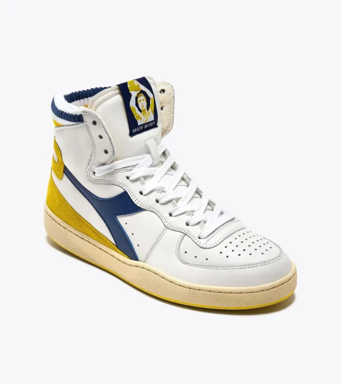 Mi Basket Forty Knit Italia Heritage en cuir Mi Basket Forty Knit Italia Heritage en cuir