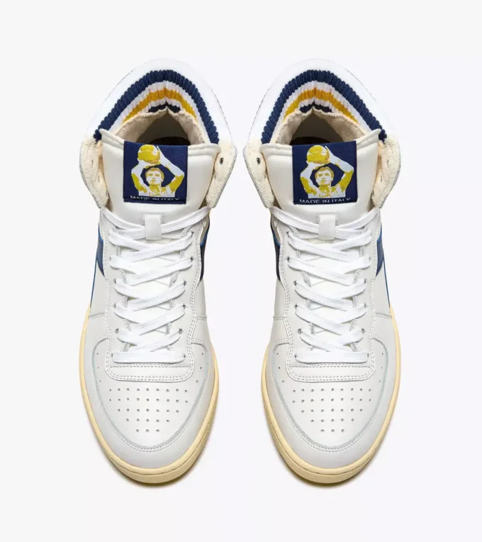 Mi Basket Forty Knit Italia Heritage en cuir Mi Basket Forty Knit Italia Heritage en cuir