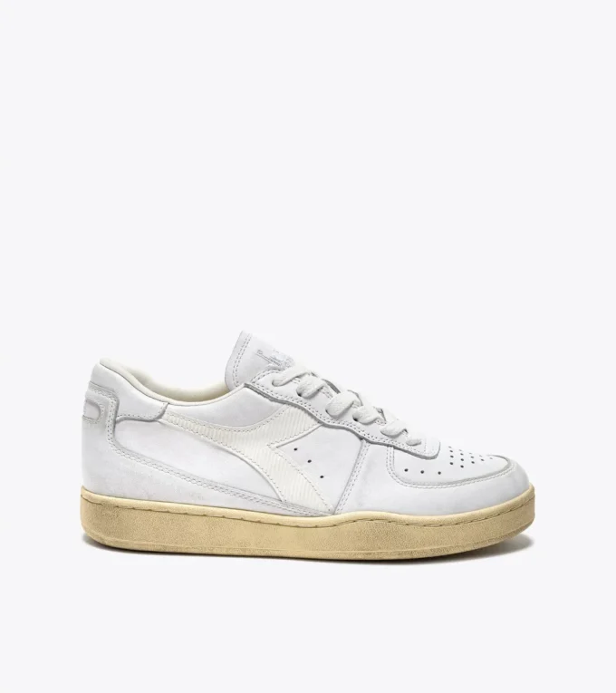 Mi Basket Low Used Heritage baskets en cuir Mi Basket Low Used Heritage baskets en cuir
