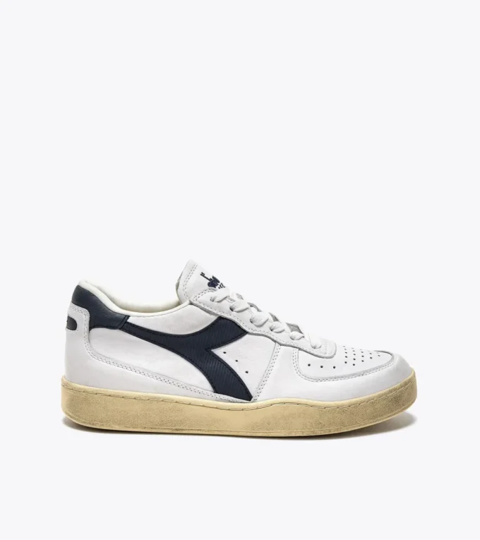 Mi Basket Low Used Heritage baskets en cuir Mi Basket Low Used Heritage baskets en cuir
