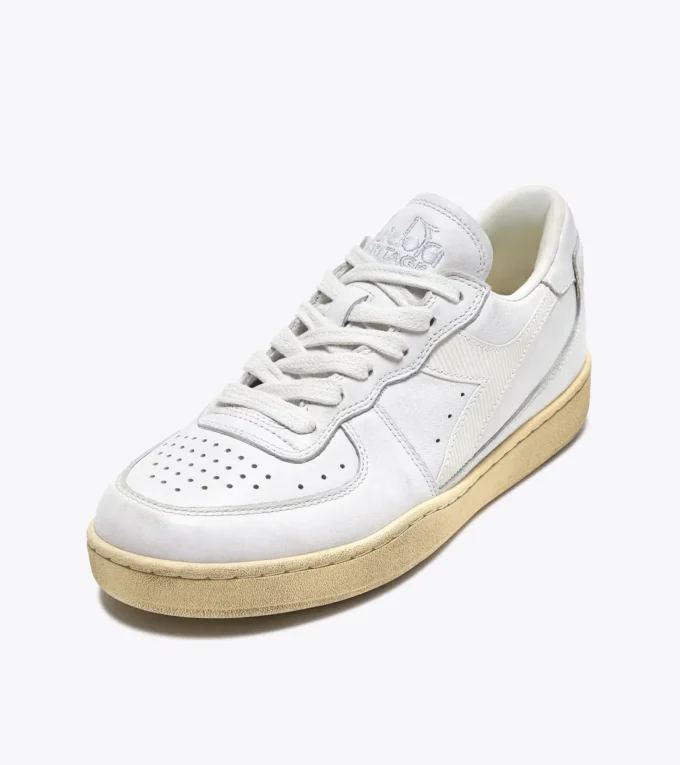 Mi Basket Low Used Heritage baskets en cuir Mi Basket Low Used Heritage baskets en cuir