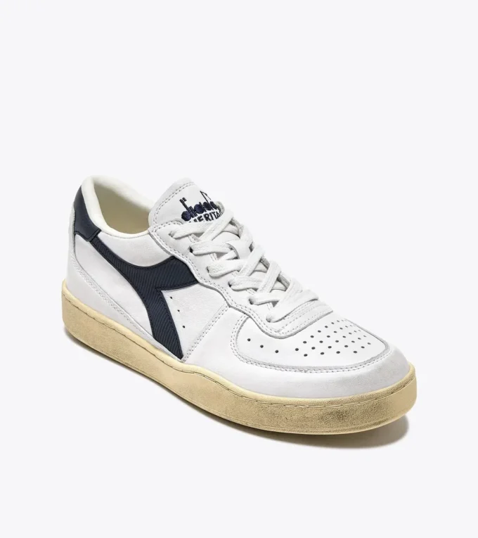 Mi Basket Low Used Heritage baskets en cuir Mi Basket Low Used Heritage baskets en cuir