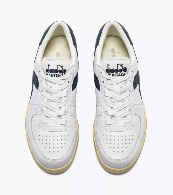 Mi Basket Low Used Heritage baskets en cuir Mi Basket Low Used Heritage baskets en cuir