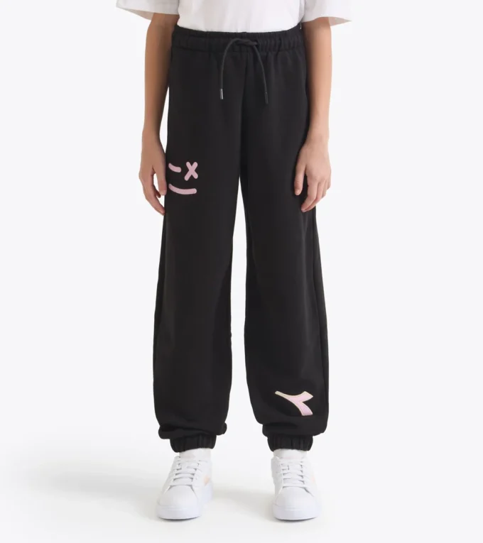 Pantalon de jogging Pink Smile – Confort et ajustement – Fille Pantalon de jogging Pink Smile – Confort et ajustement – Fille